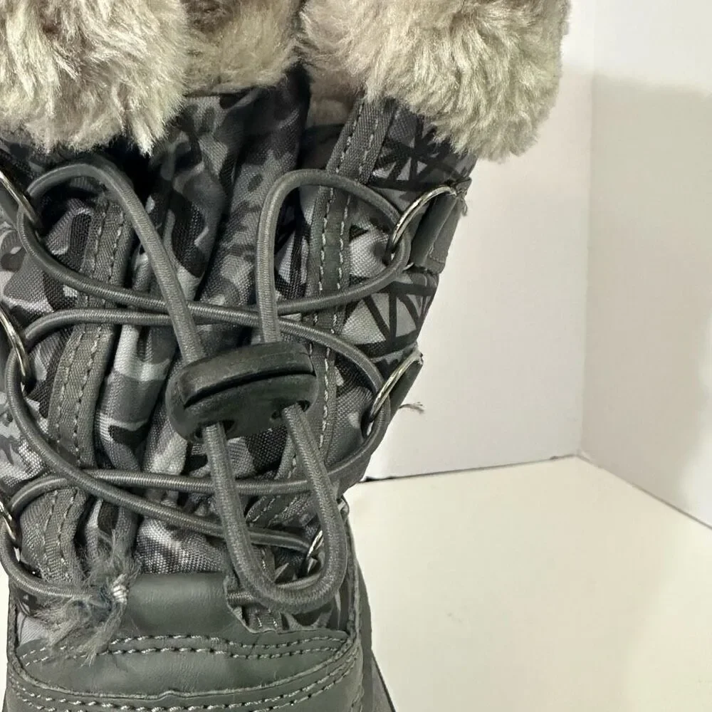 Kid Sport Snow Boots Gray and Black | Size 13 (33)